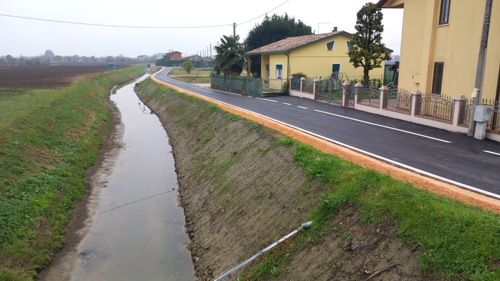 Scolo Schilla: terminato l’intervento di rispristino della sponda in comuni di Bovolenta e Brugine